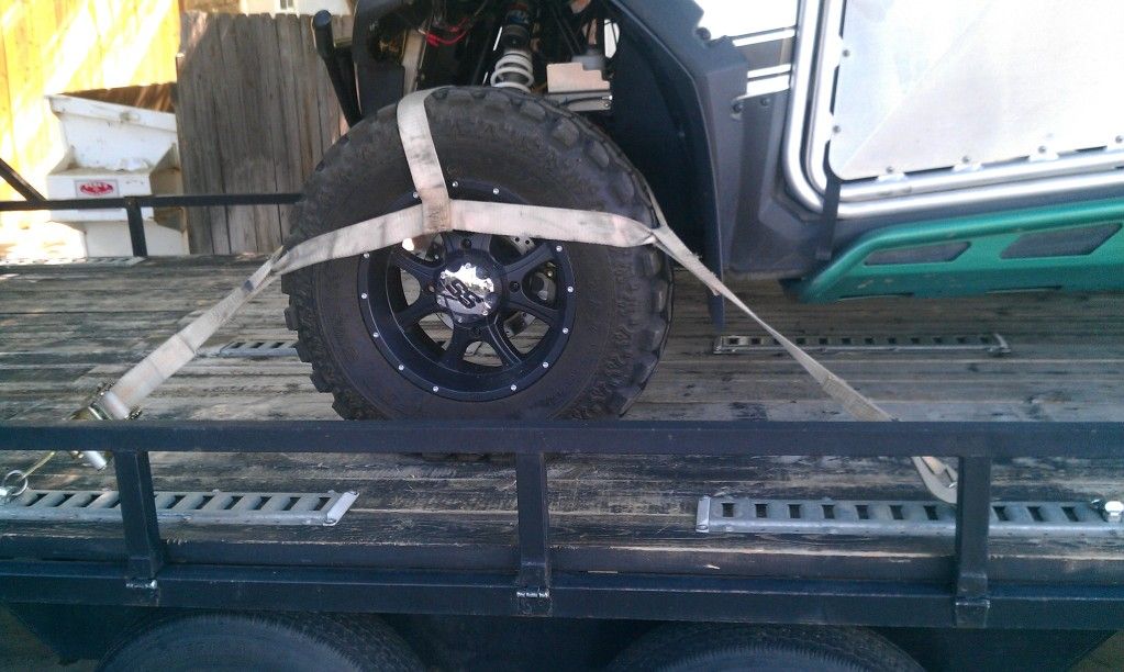 Best way to strap a RZR to the trailer Polaris RZR Forum RZR